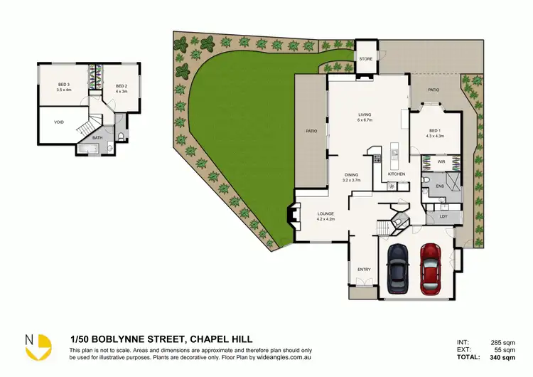 Floorplan of Homely townhouse listing, 1/50 Boblynne St, Chapel Hill QLD 4069