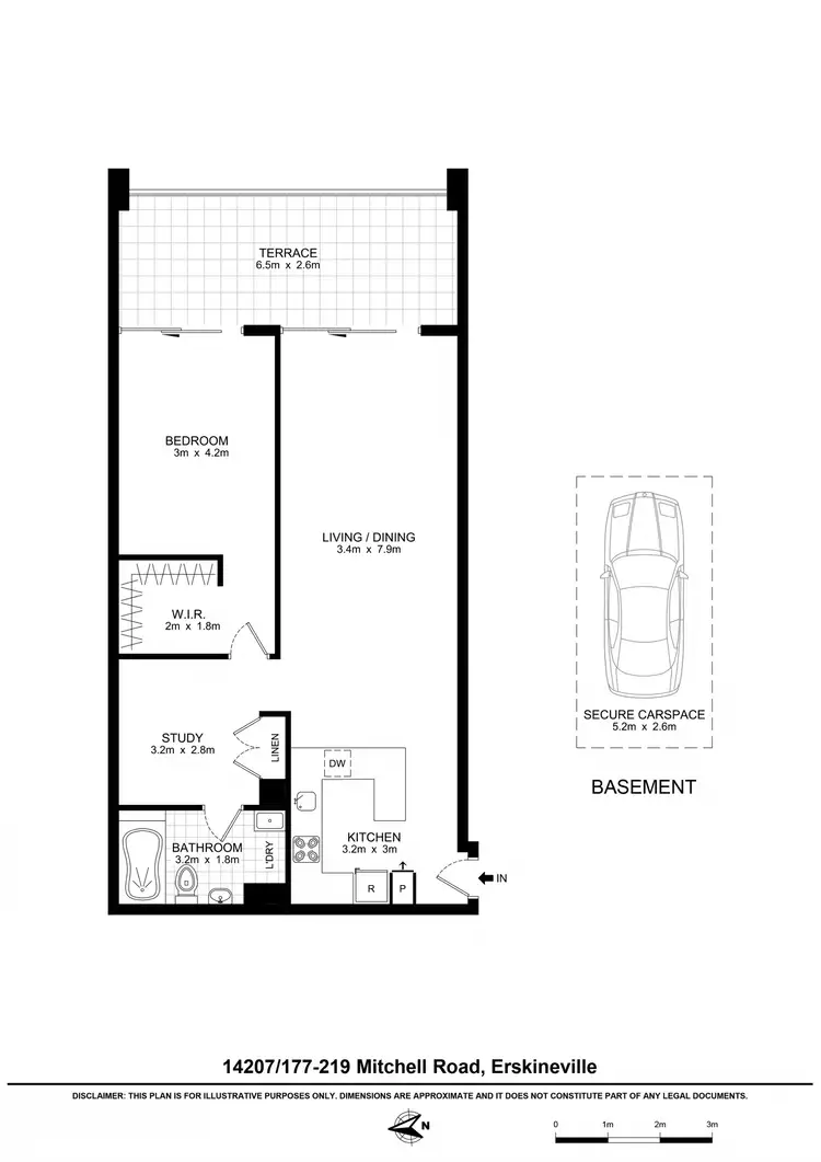Floorplan of Homely apartment listing, 14207/177-219 Mitchell Road, Erskineville NSW 2043