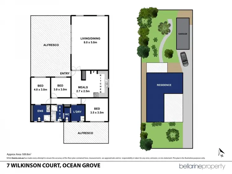 Floorplan of Homely house listing, 7 Wilkinson Court, Ocean Grove VIC 3226