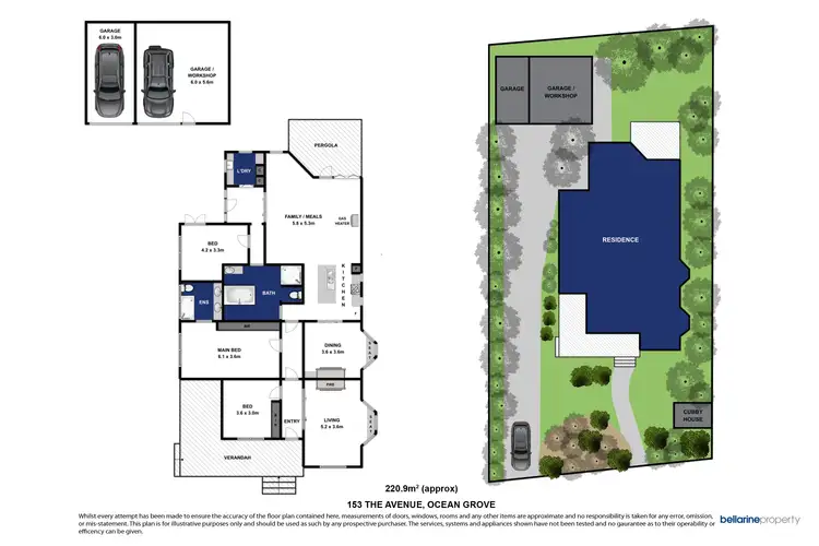Floorplan of Homely house listing, 153 The Avenue, Ocean Grove VIC 3226