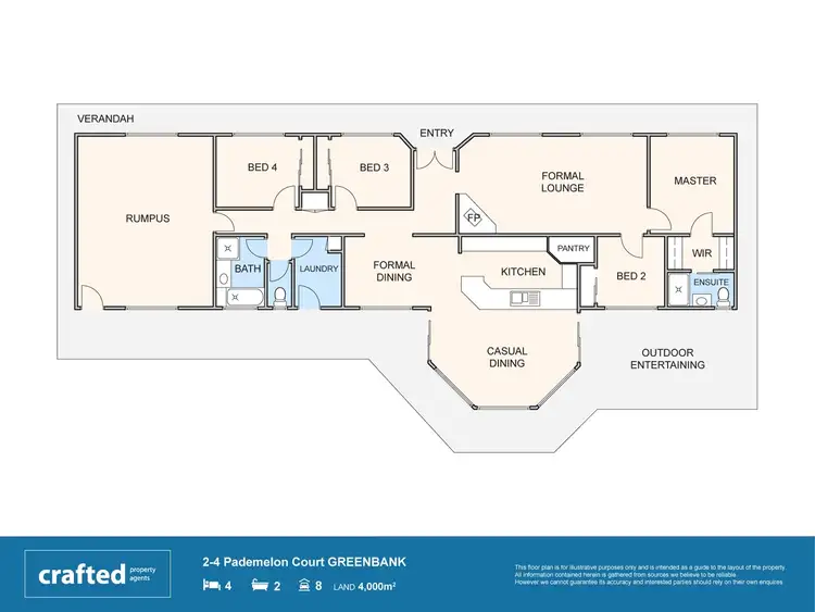 Floorplan of Homely house listing, 2-4 Pademelon Court, Greenbank QLD 4124