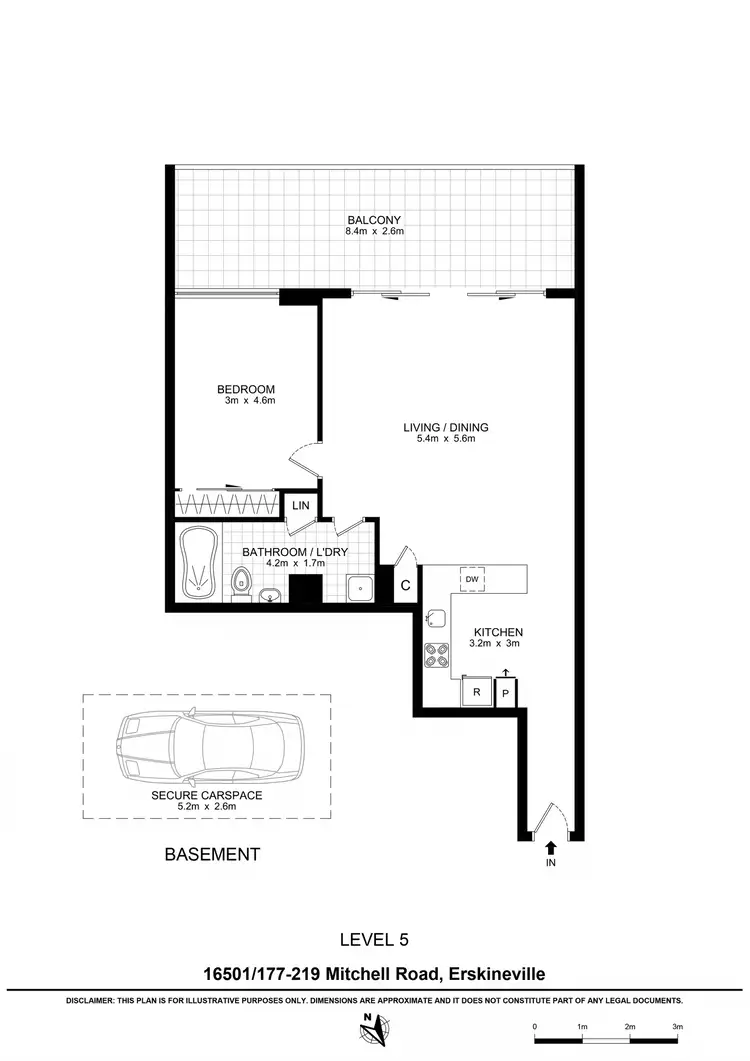 Floorplan of Homely apartment listing, 16501/177-219 Mitchell Road, Erskineville NSW 2043
