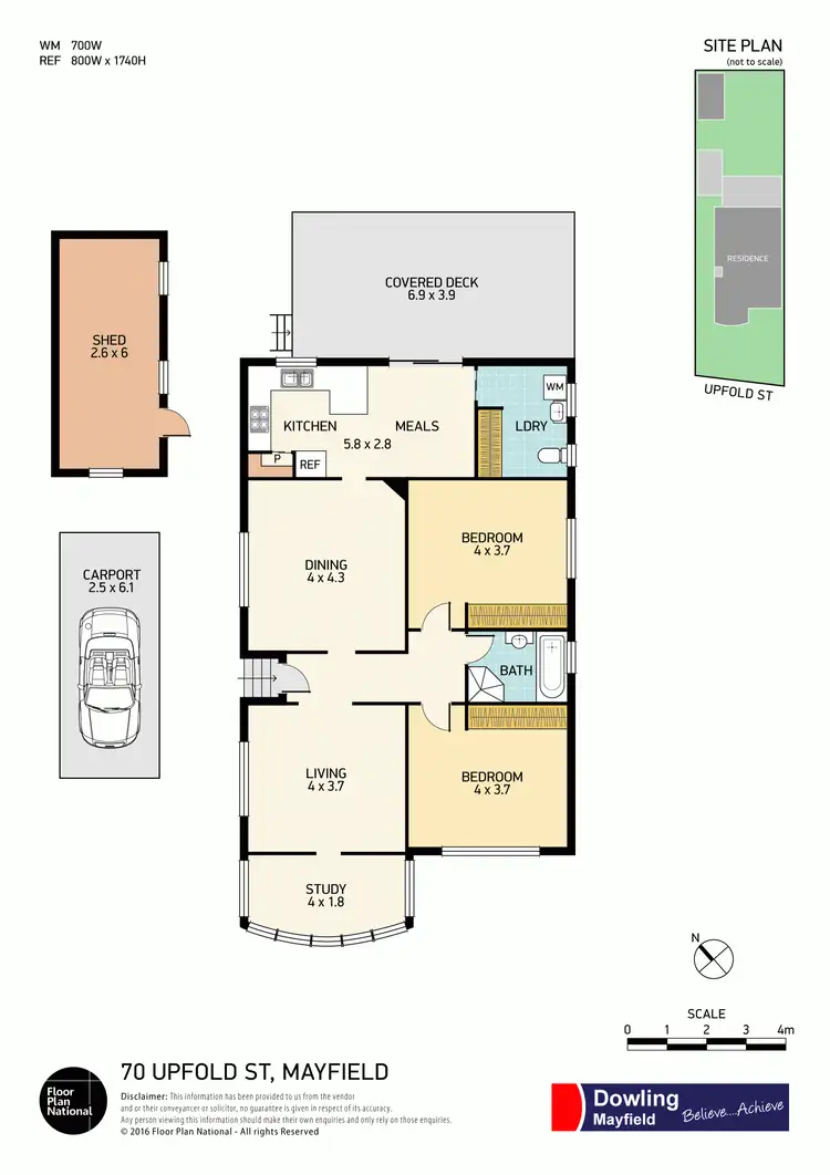 Floorplan of Homely house listing, 70 Upfold Street, Mayfield NSW 2304