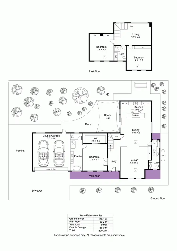 Floorplan of Homely house listing, 12a Allendale Grove, Stonyfell SA 5066