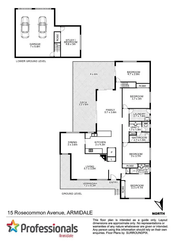 Floorplan of Homely house listing, 15 Rosecommon Avenue, Armidale NSW 2350