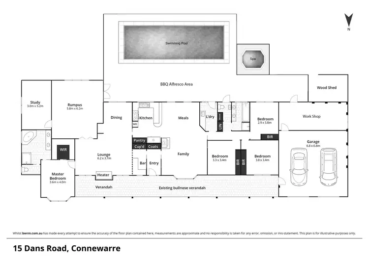 Floorplan of Homely rural property listing, 15 Dans Road, Connewarre VIC 3227