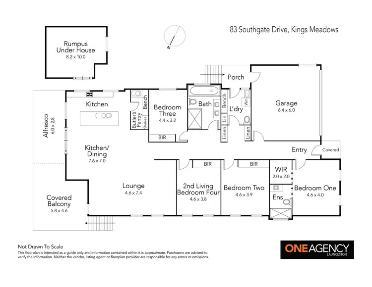 Floorplan of Homely house listing, 83 Southgate Drive, Kings Meadows TAS 7249