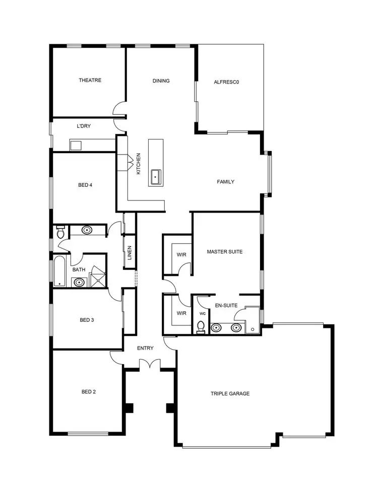 Floorplan of Homely house listing, 14 Thomby Avenue, Aveley WA 6069