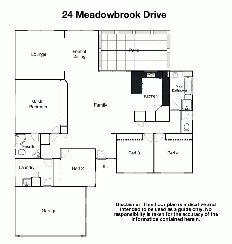 Floorplan of Homely house listing, 24 Meadowbrook Drive, Meadowbrook QLD 4131