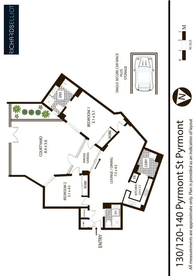 Floorplan of Homely apartment listing, 130/120 Pyrmont Street, Pyrmont NSW 2009