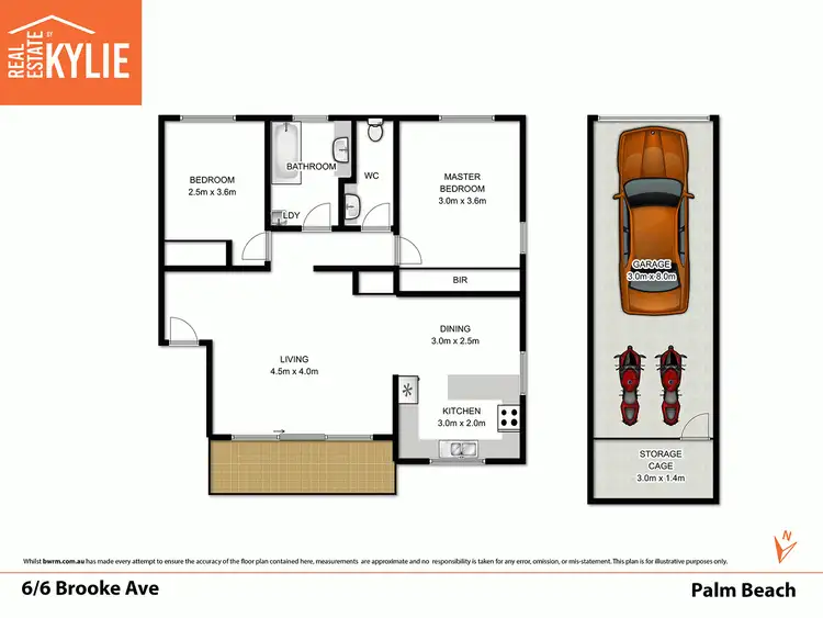 Floorplan of Homely unit listing, 6/6 Brooke Avenue, Palm Beach QLD 4221