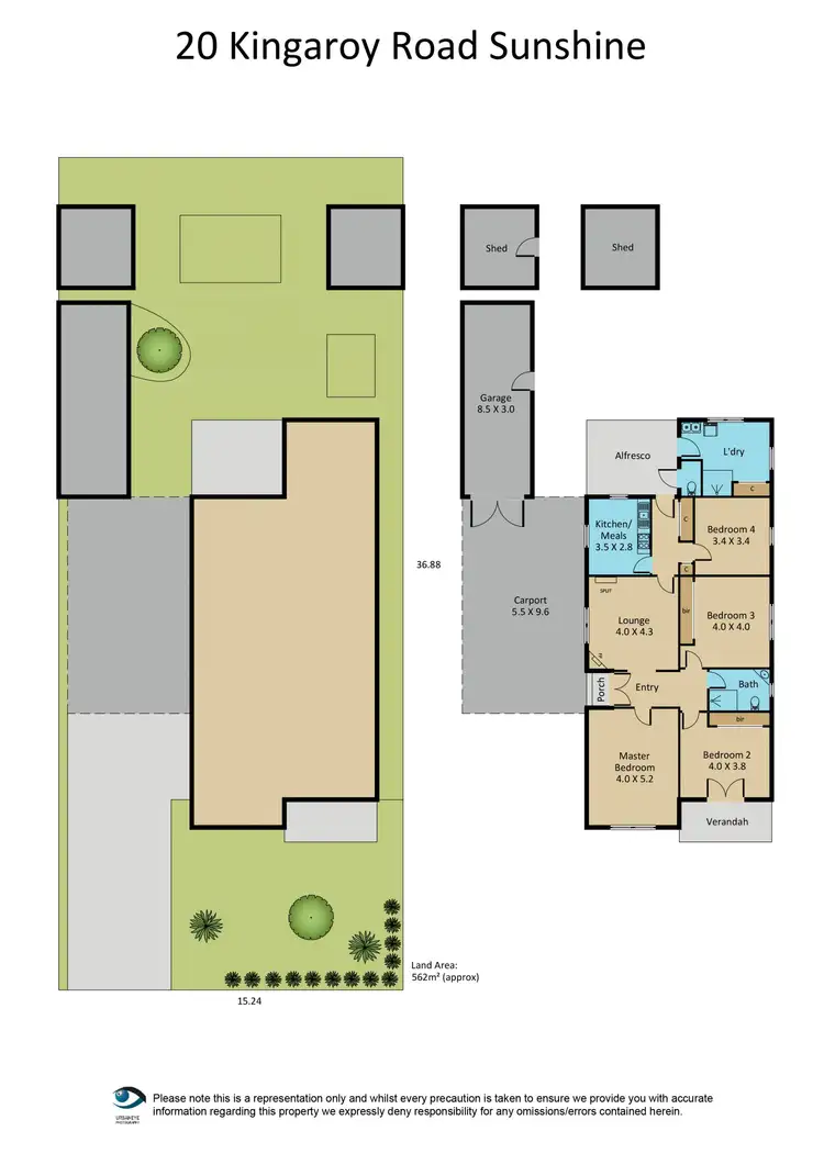 Floorplan of Homely house listing, 20 Kingaroy Road, Sunshine VIC 3020