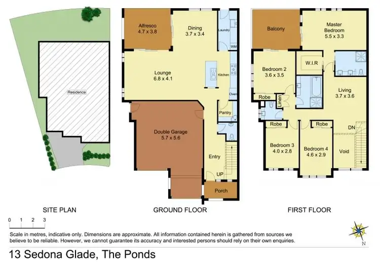 Floorplan of Homely house listing, 13 Sedona Glade, The Ponds NSW 2769