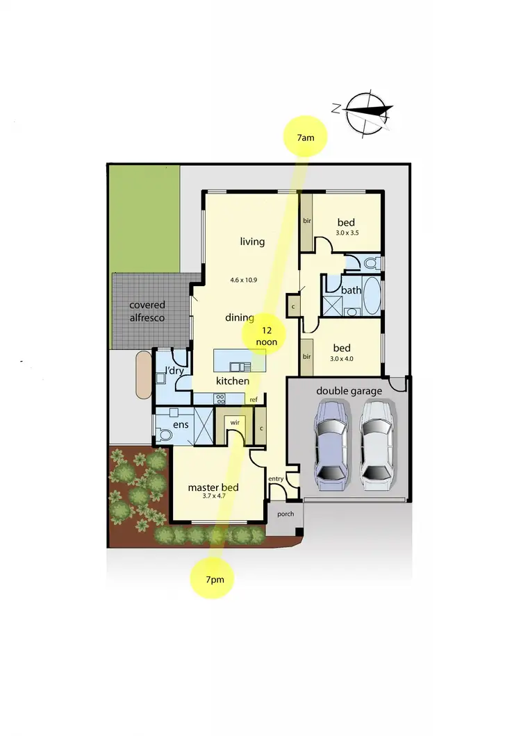 Floorplan of Homely unit listing, 4/81 Edward Street, Langwarrin VIC 3910