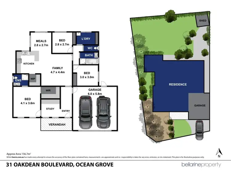 Floorplan of Homely house listing, 31 Oakdean Boulevard, Ocean Grove VIC 3226