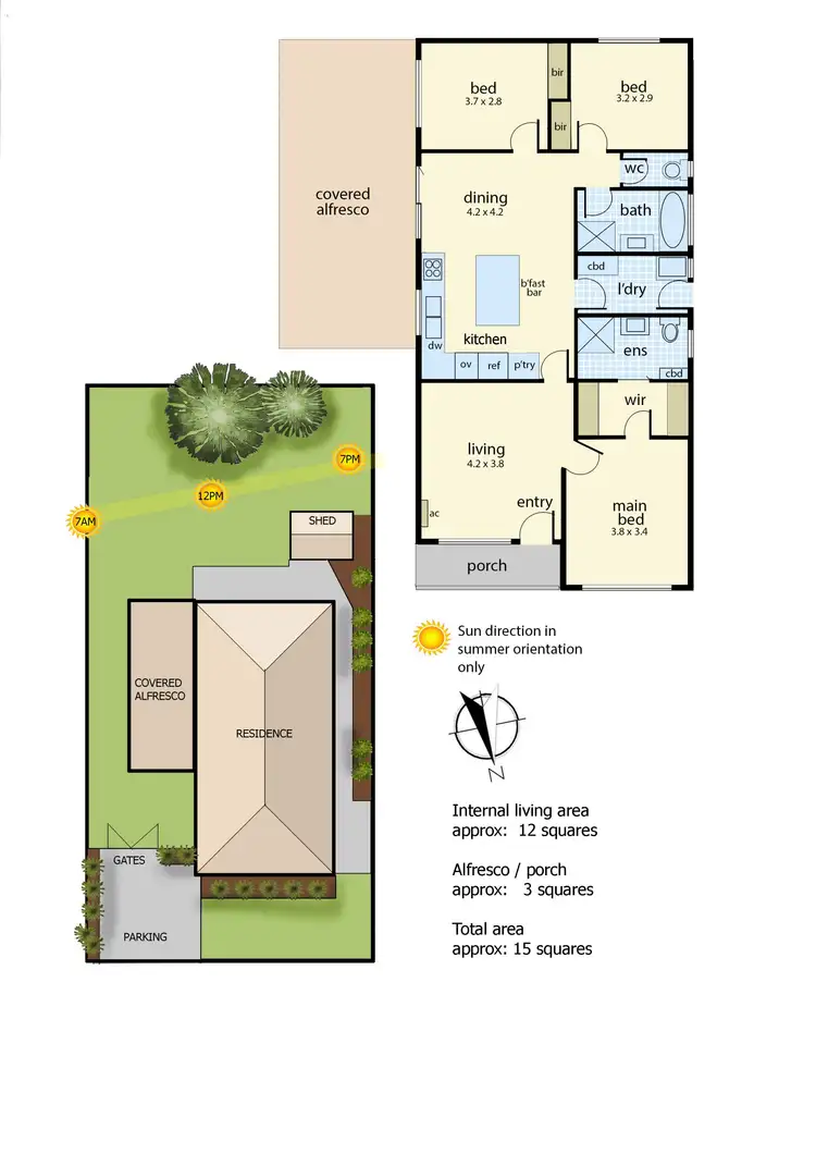 Floorplan of Homely house listing, 6 Sandra Court, Langwarrin VIC 3910