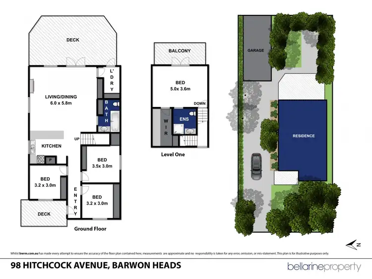 Floorplan of Homely house listing, 98 Hitchcock Avenue, Barwon Heads VIC 3227