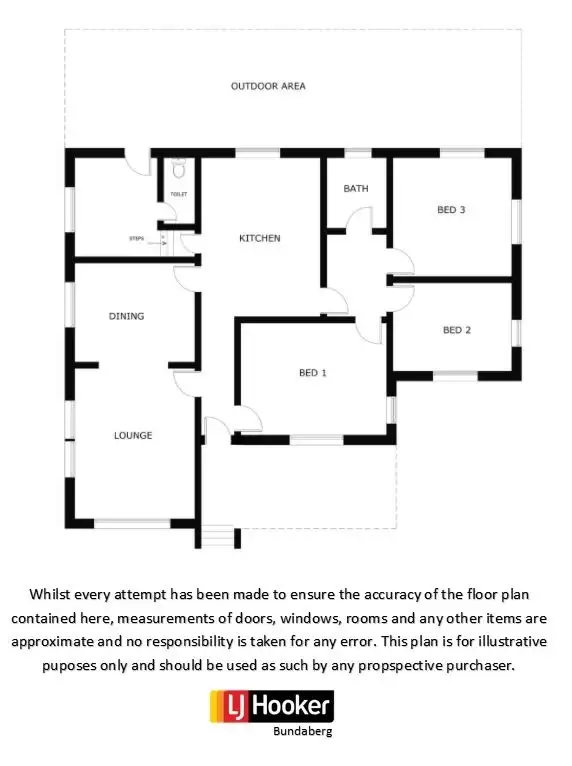 Floorplan of Homely house listing, 10 Baker Street, Kepnock QLD 4670