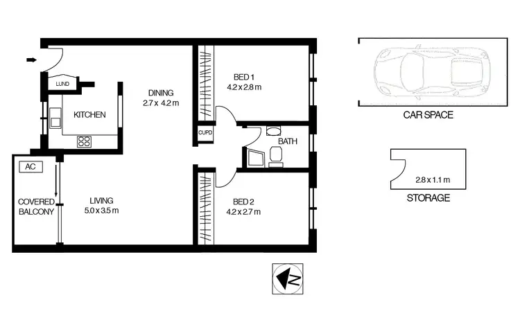 Floorplan of Homely apartment listing, 17/400 Mowbray Road, Lane Cove NSW 2066