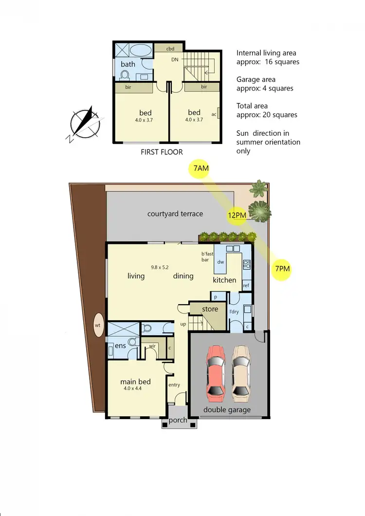 Floorplan of Homely townhouse listing, 5/428 McClelland Drive, Langwarrin VIC 3910