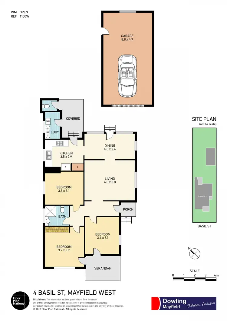 Floorplan of Homely house listing, 4 Basil Street, Mayfield West NSW 2304