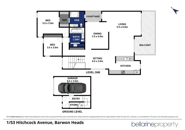 Floorplan of Homely apartment listing, 1/53 Hitchcock Avenue, Barwon Heads VIC 3227