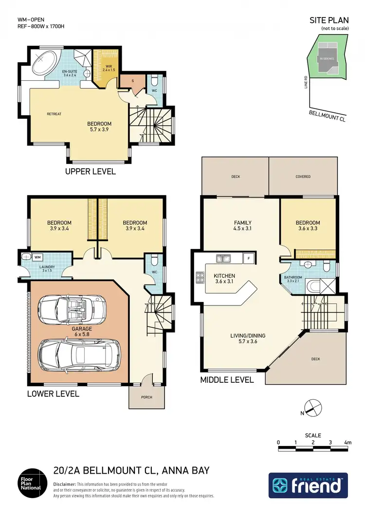 Floorplan of Homely house listing, 20/2A Bellmount Close, Anna Bay NSW 2316