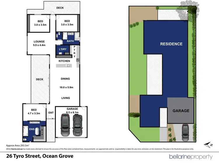 Floorplan of Homely house listing, 26 Tyro Street, Ocean Grove VIC 3226