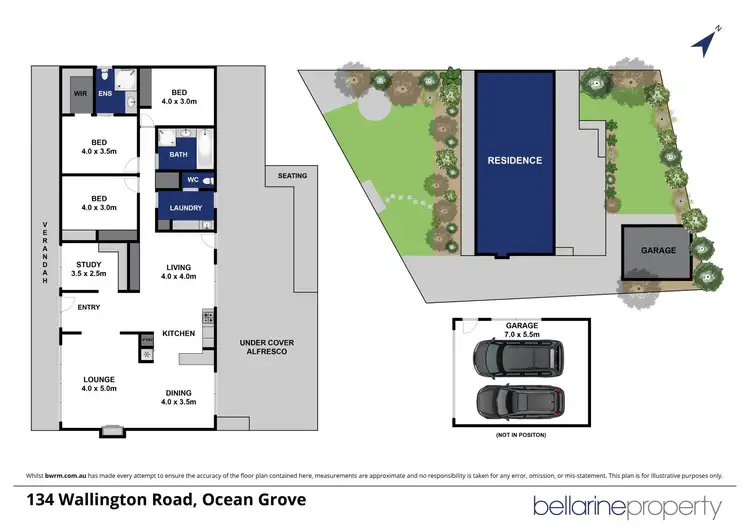 Floorplan of Homely house listing, 134 Wallington Road, Ocean Grove VIC 3226