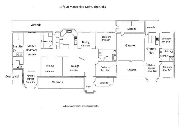Floorplan of Homely rural property listing, 13/690 Montpelier Drive, The Oaks NSW 2570