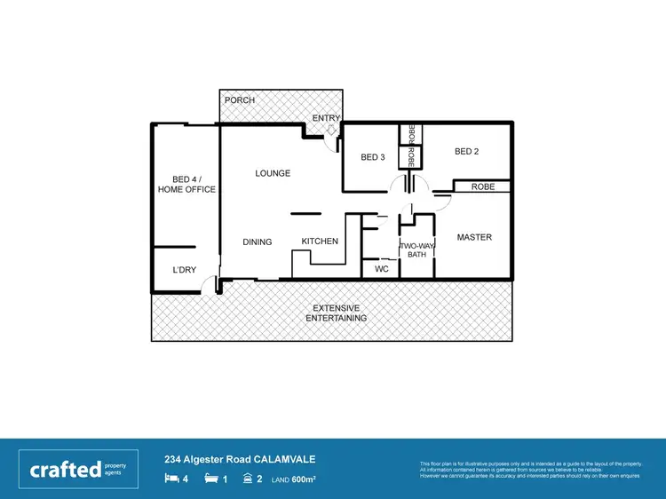 Floorplan of Homely house listing, 234 Algester Road, Calamvale QLD 4116