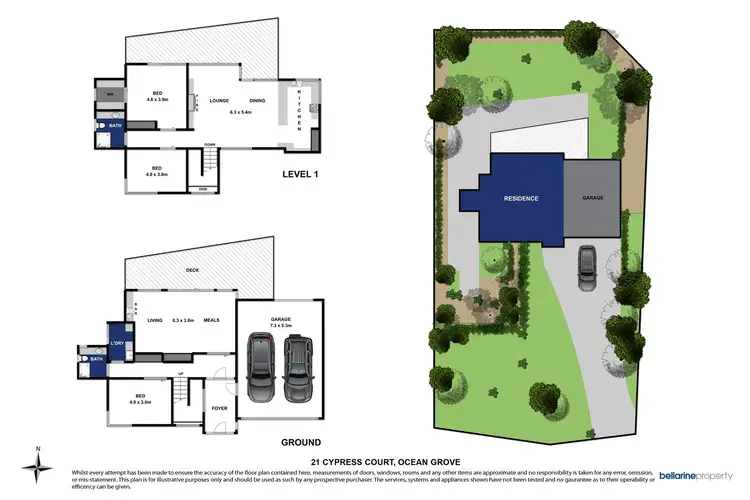 Floorplan of Homely house listing, 21 Cypress Court, Barwon Heads VIC 3227