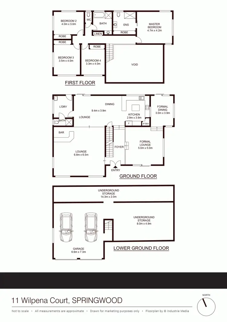 Floorplan of Homely house listing, 11 Wilpena Court, Springwood QLD 4127