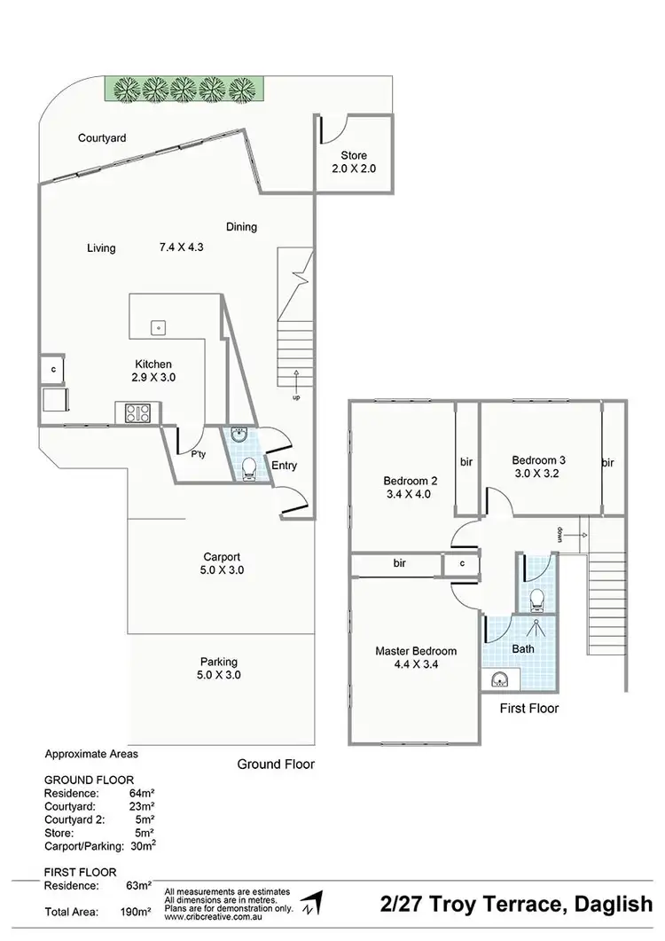 Floorplan of Homely house listing, 2/27 Troy Terrace, Daglish WA 6008