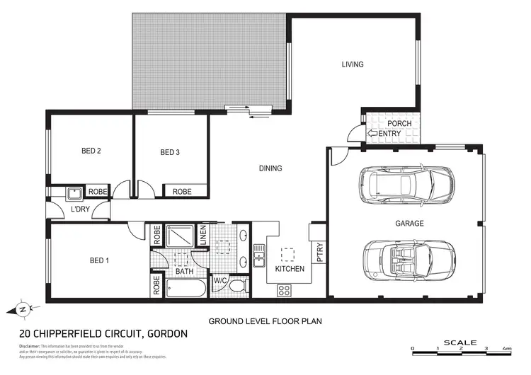 Floorplan of Homely house listing, 20 Chipperfield Circuit, Gordon ACT 2906