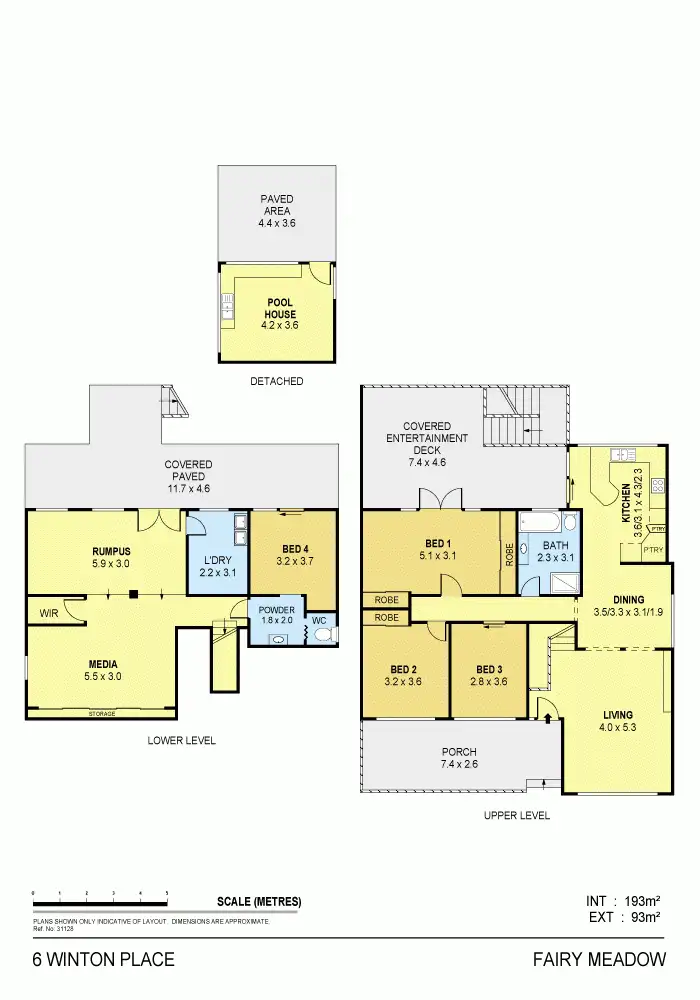 Floorplan of Homely house listing, 6 Winton Place, Fairy Meadow NSW 2519