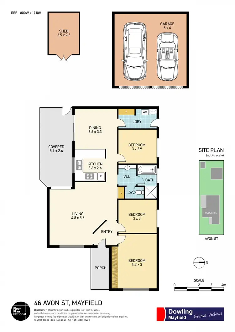 Floorplan of Homely house listing, 46 Avon Street, Mayfield NSW 2304