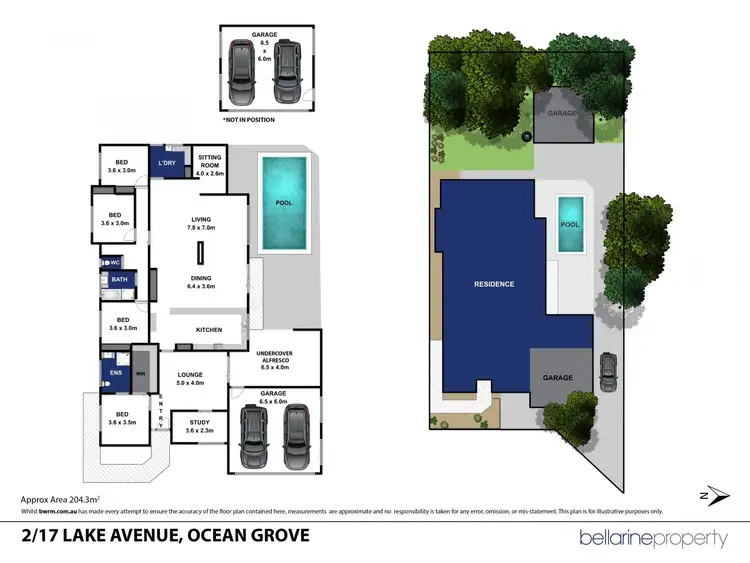 Floorplan of Homely house listing, 2/17 Lake Avenue, Ocean Grove VIC 3226