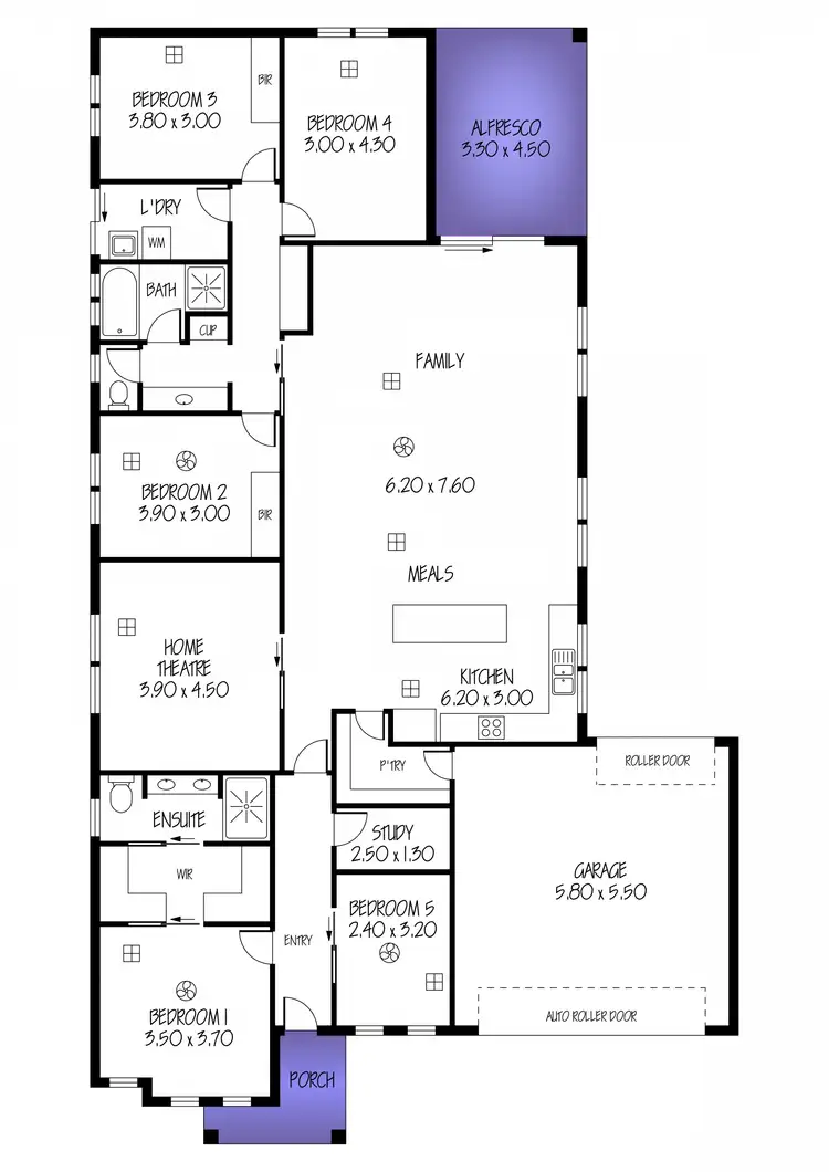 Floorplan of Homely house listing, 21 Moss Street, Parafield Gardens SA 5107