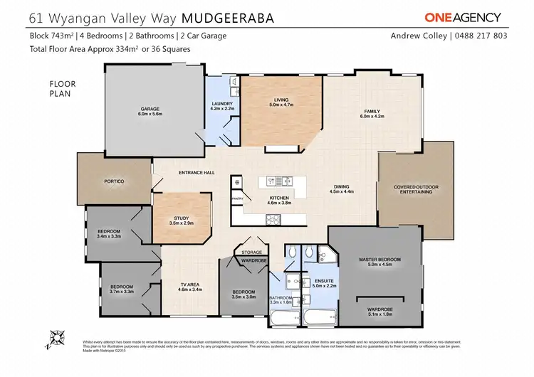 Floorplan of Homely house listing, 61 Wyangan Valley Way, Mudgeeraba QLD 4213