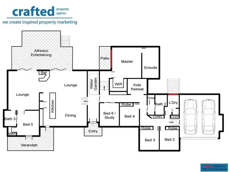 Floorplan of Homely rural property listing, 44 Wattlebird Court, Greenbank QLD 4124