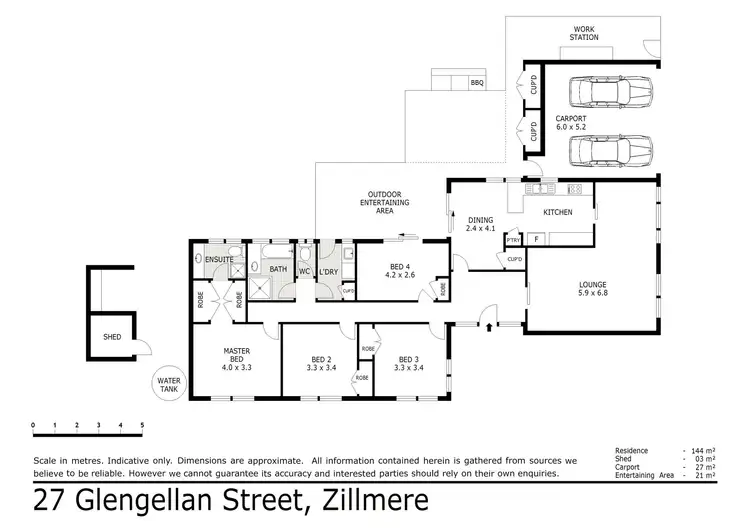 Floorplan of Homely house listing, 27 Glengellan Street, Zillmere QLD 4034