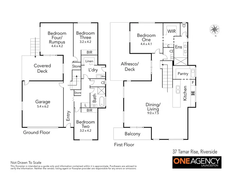 Floorplan of Homely house listing, 37 Tamar Rise, Riverside TAS 7250
