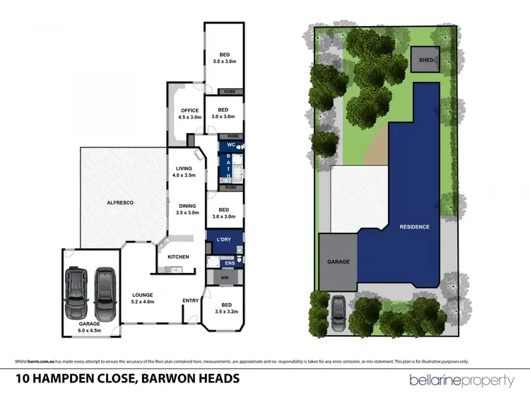 Floorplan of Homely house listing, 10 Hampden Close, Barwon Heads VIC 3227