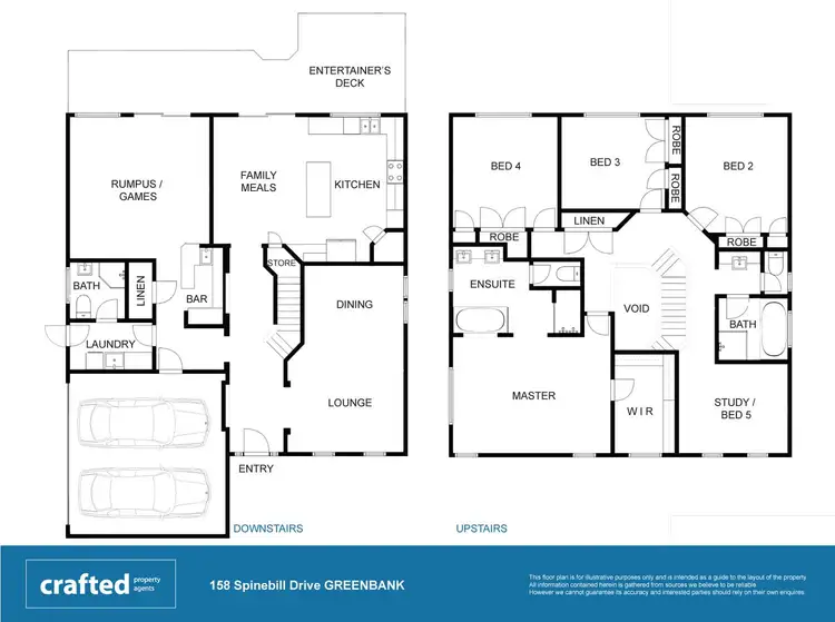 Floorplan of Homely house listing, 158-160 Spinebill Drive, Greenbank QLD 4124