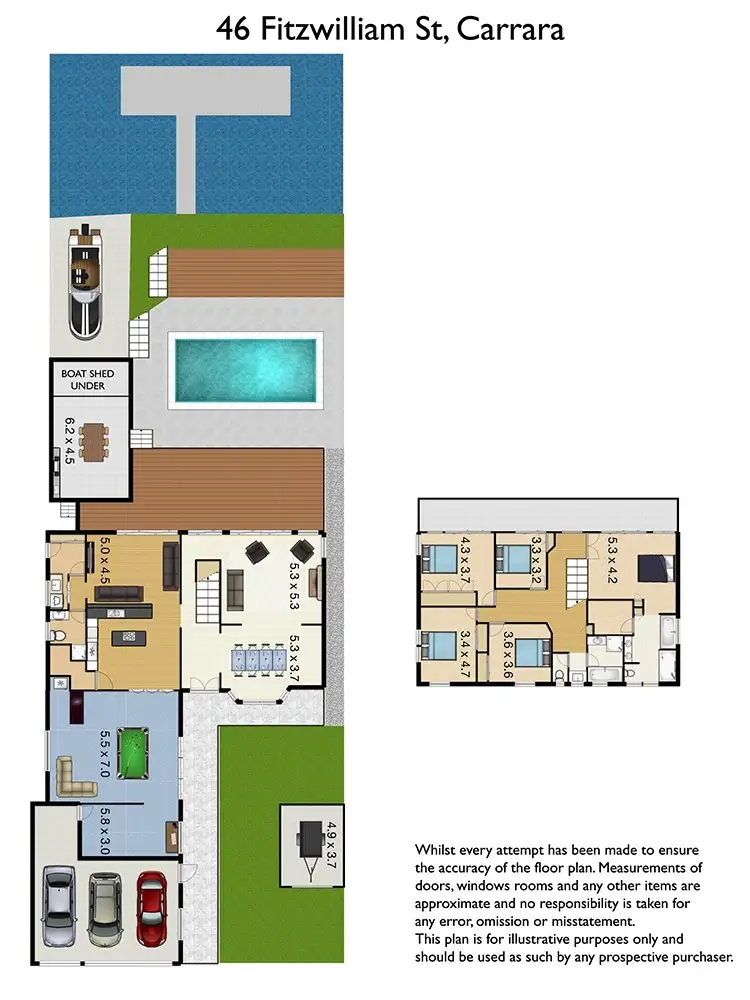 Floorplan of Homely house listing, 46 Fitzwilliam Street, Carrara QLD 4211