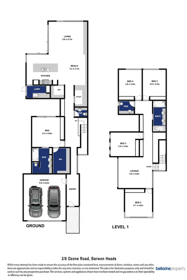 Floorplan of Homely townhouse listing, 2/8 Ozone Road, Barwon Heads VIC 3227