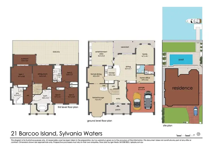 Floorplan of Homely house listing, 21 Barcoo Island, Sylvania Waters NSW 2224