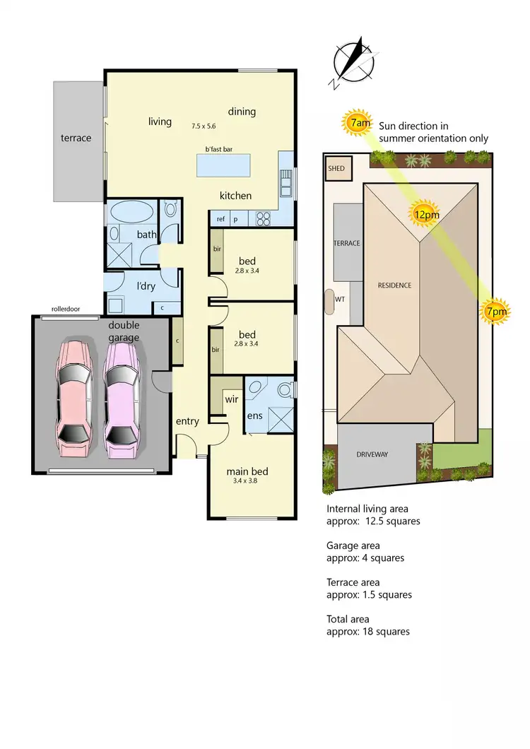 Floorplan of Homely house listing, 12 Southampton Drive, Langwarrin VIC 3910