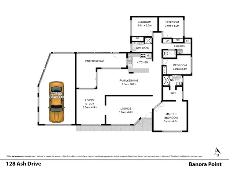 Floorplan of Homely house listing, 128 Ash Drive, Banora Point NSW 2486